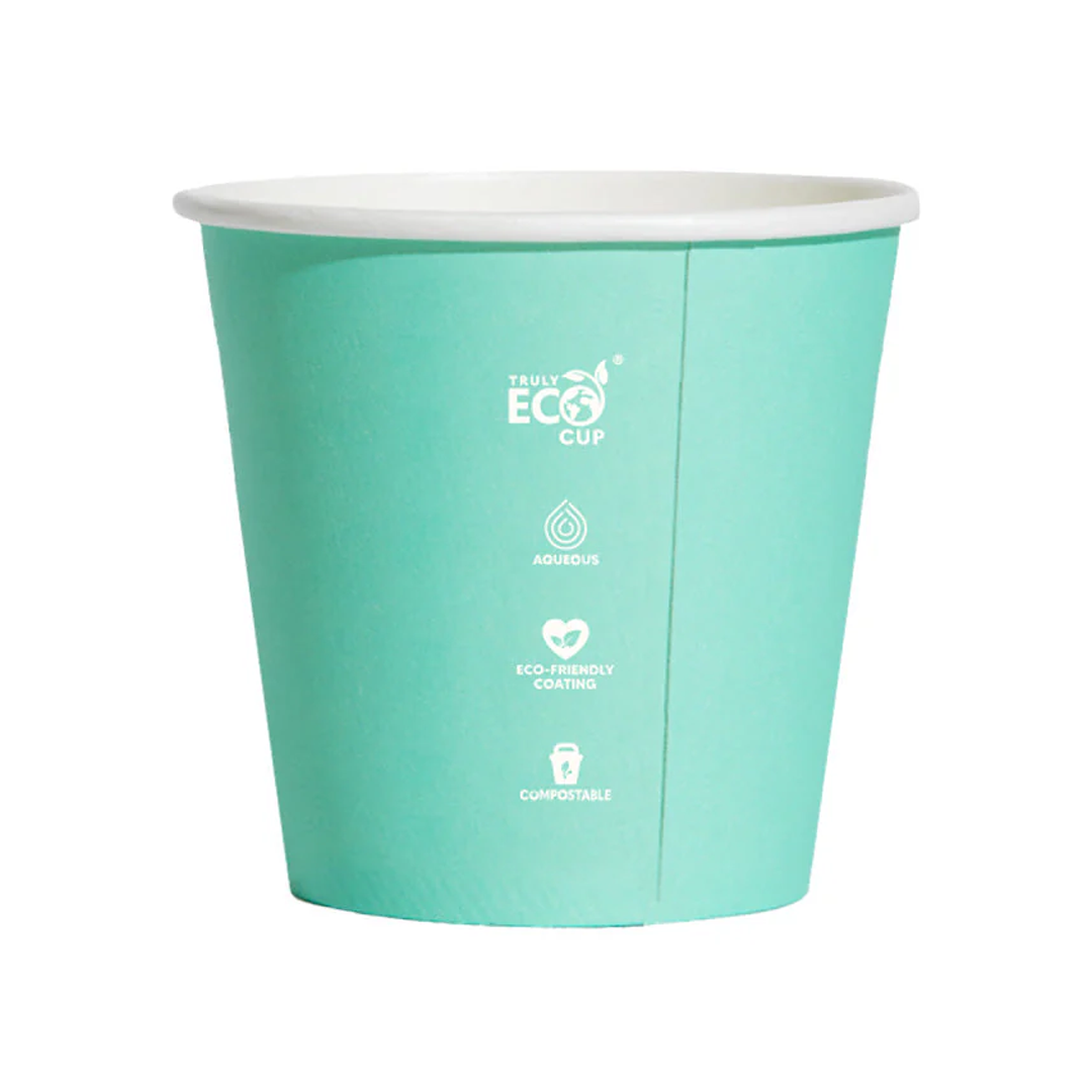 8oz Pastel Single Wall Aqueous Truly Eco Cup (80mm) - 1000 pcs