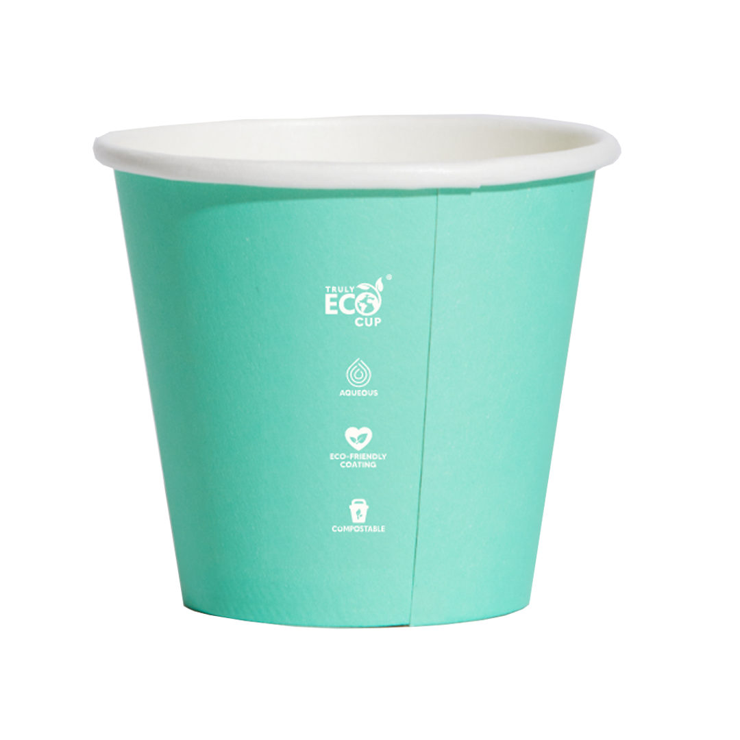 8oz Pastel UNI Single Wall Aqueous Truly Eco Cup (90mm) - 1000 pcs