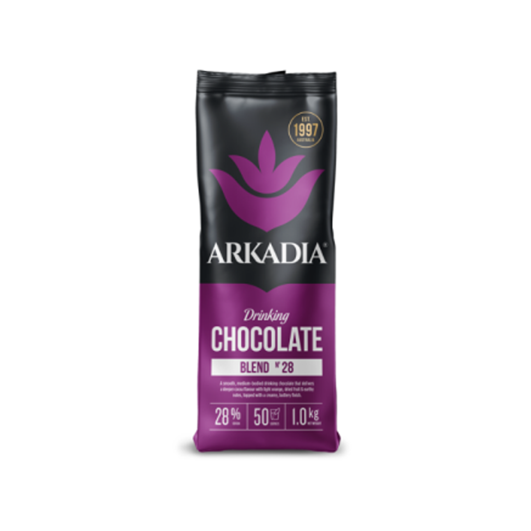 Arkadia Drinking Chocolate 28% (12 x 1kg)