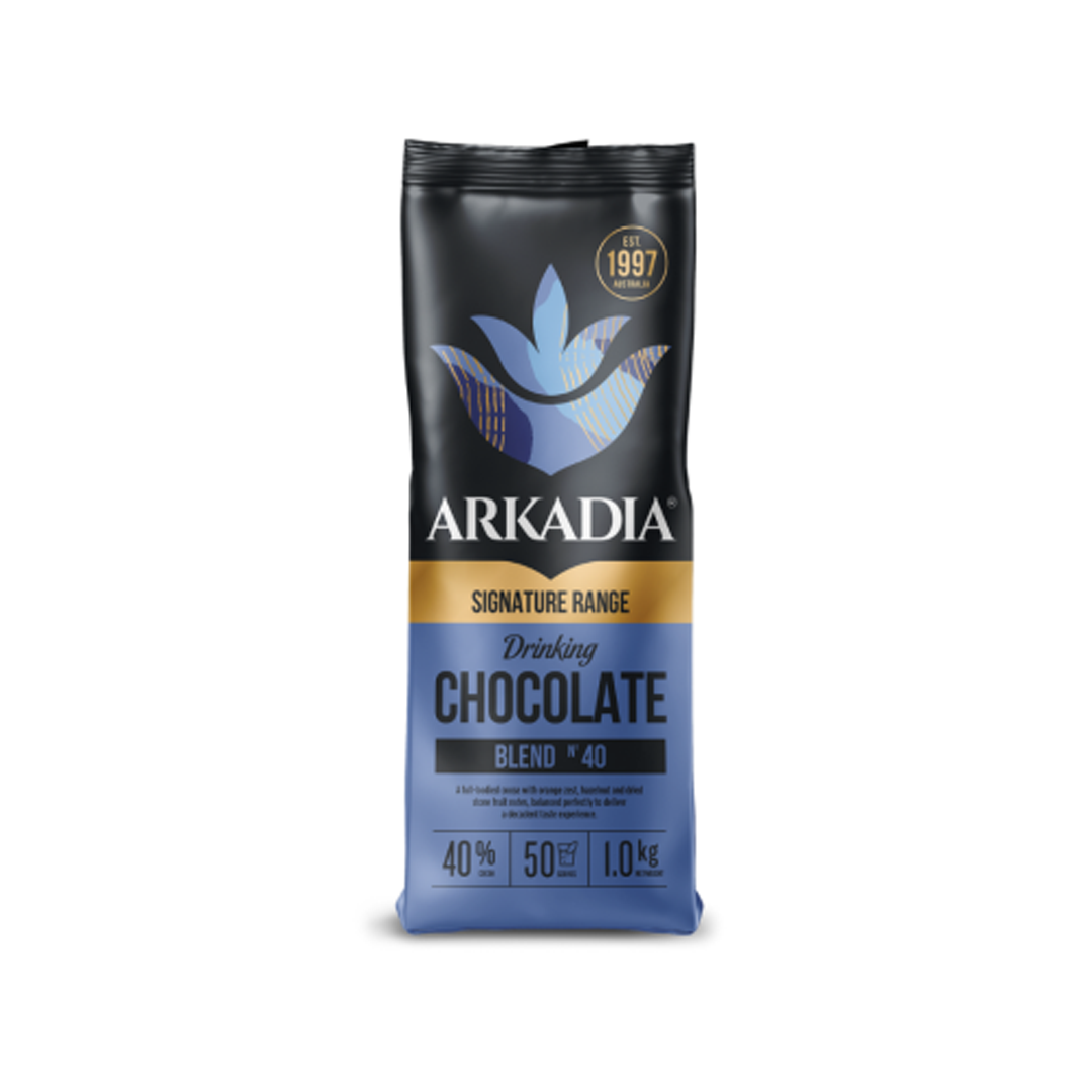 Arkadia Drinking Chocolate 40% Cocoa 12 x 1kg