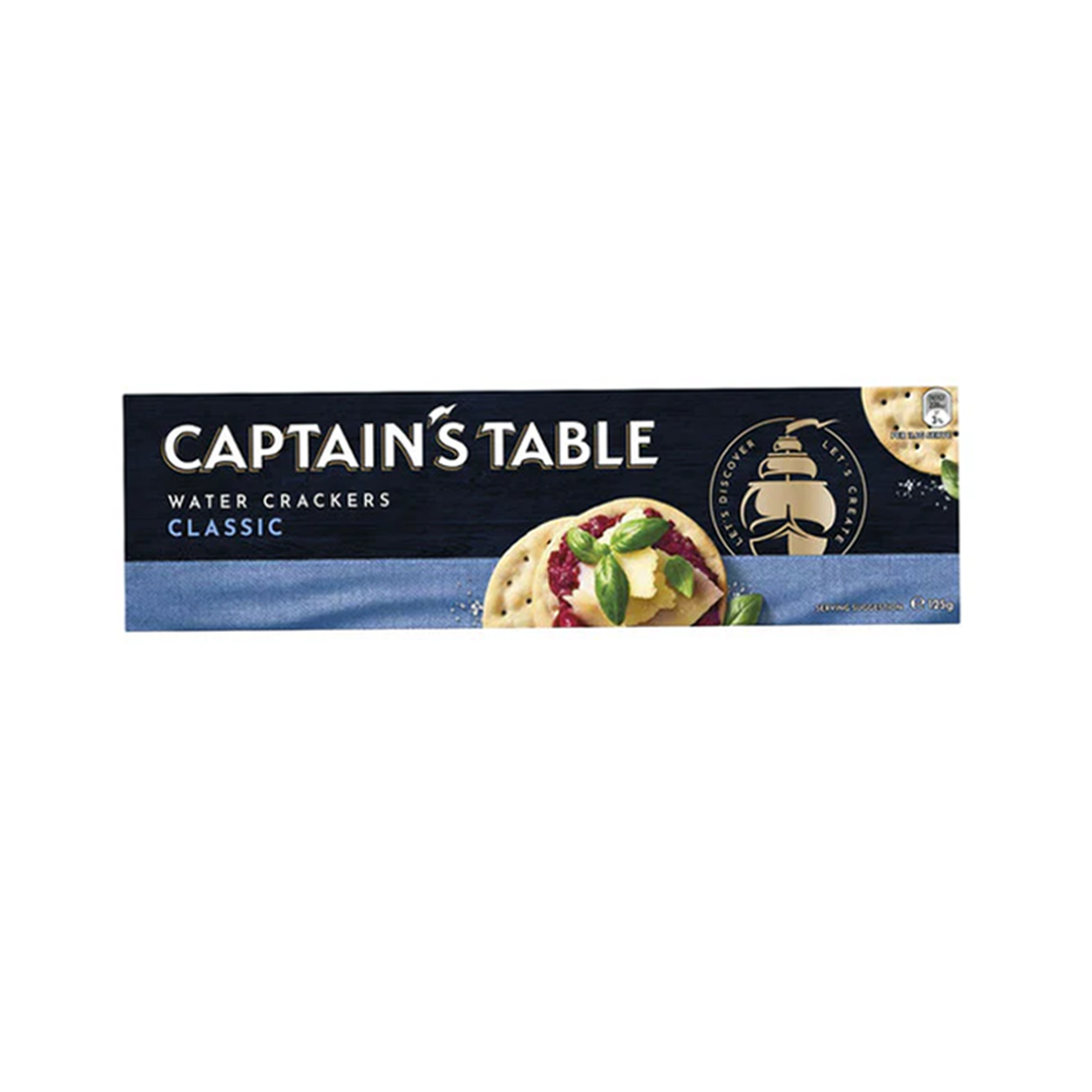Captain's Table - Classic Water Crackers - 125g