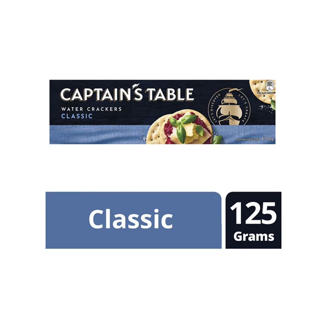 Captain's Table - Classic Water Crackers - 125g