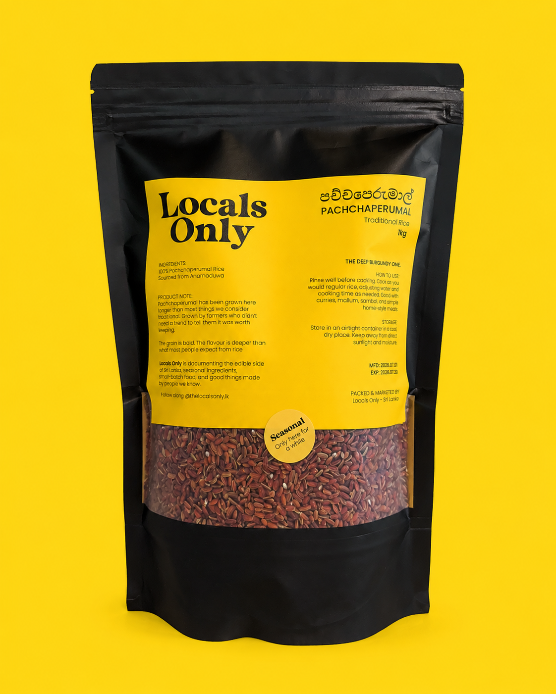 Locals Only - Pachchaperumal - Aanamaduwa - 1kg