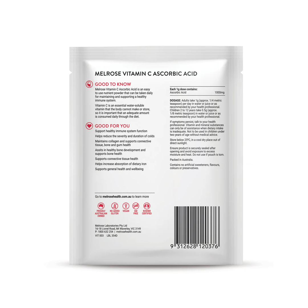 Melrose - Vitamin C Ascorbic Acid - 125g