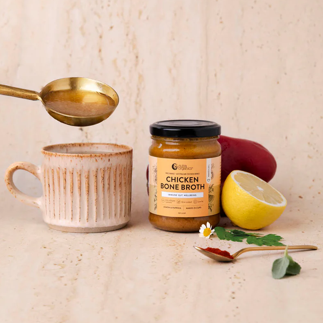 Nutra Organics - Chicken Bone Broth Concentrate Lemon & Paprika - 250g