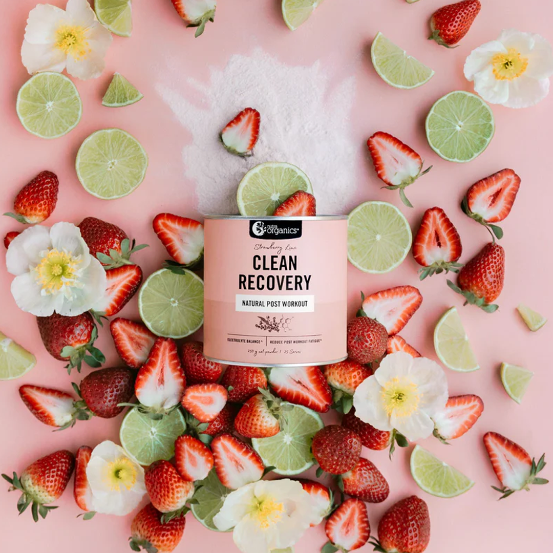 Nutra Organics - Clean Recovery Strawberry Lime - 250g