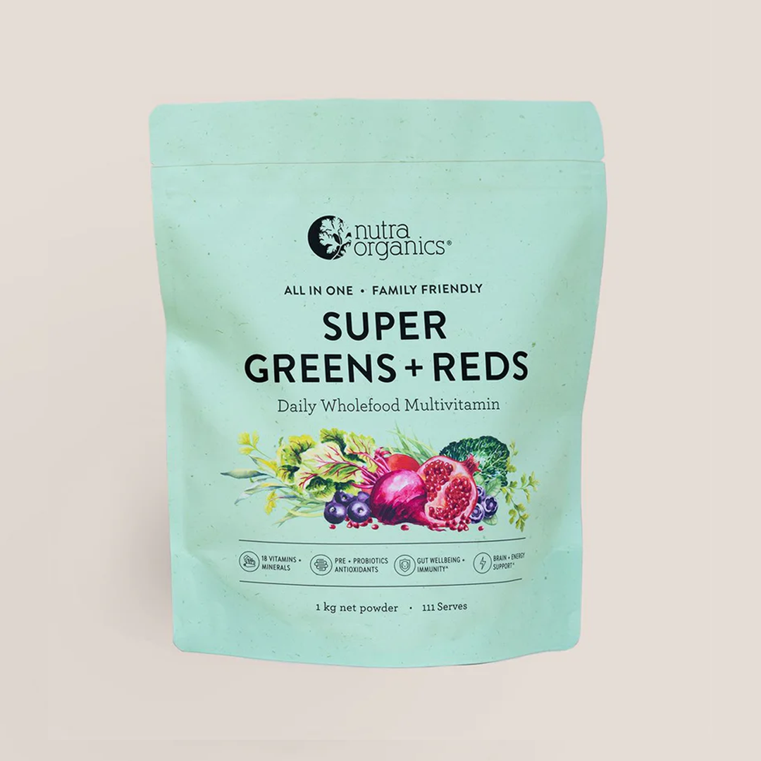 Nutra Organics - Super Greens + Reds - 150g