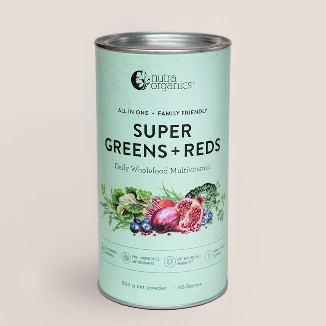 Nutra Organics - Super Greens + Reds - 150g