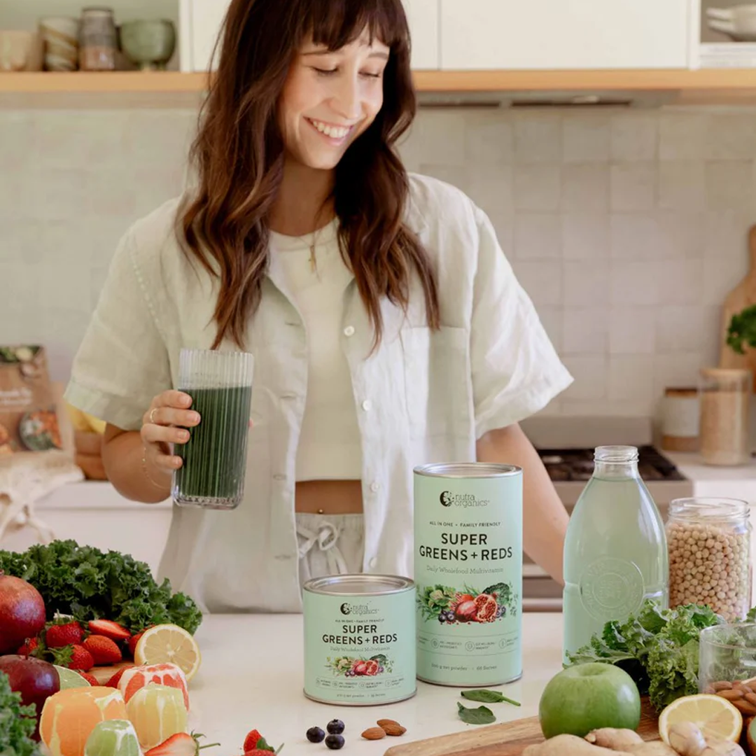 Nutra Organics - Super Greens + Reds - 150g