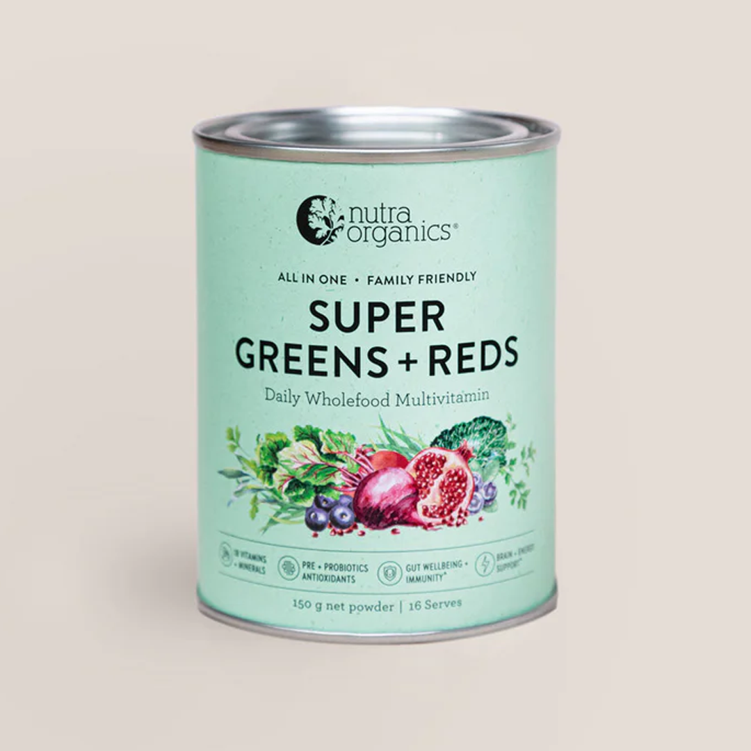 Nutra Organics - Super Greens + Reds - 150g