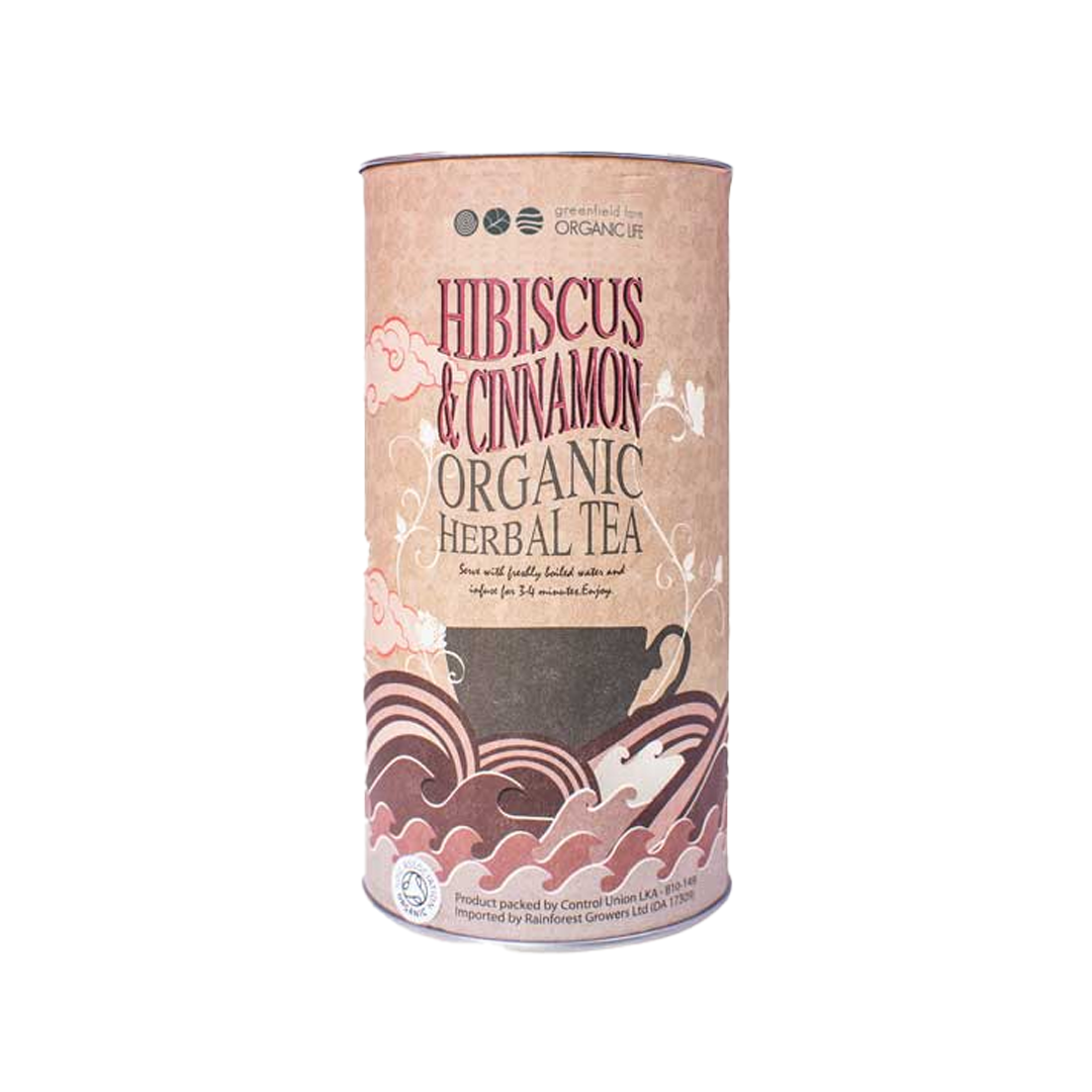 Organic Life - Hibiscus & Cinnamon Loose Leaf Canisters - 50g