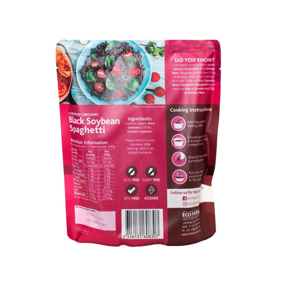 Organic Black Soybean Spaghetti - 200g