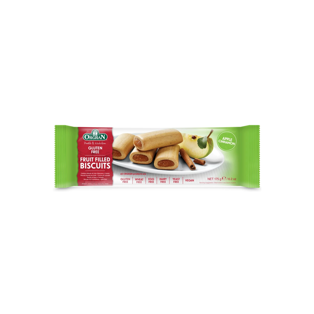 Orgran - Fruit Filled Biscuits Apple & Cinnamon - 175g