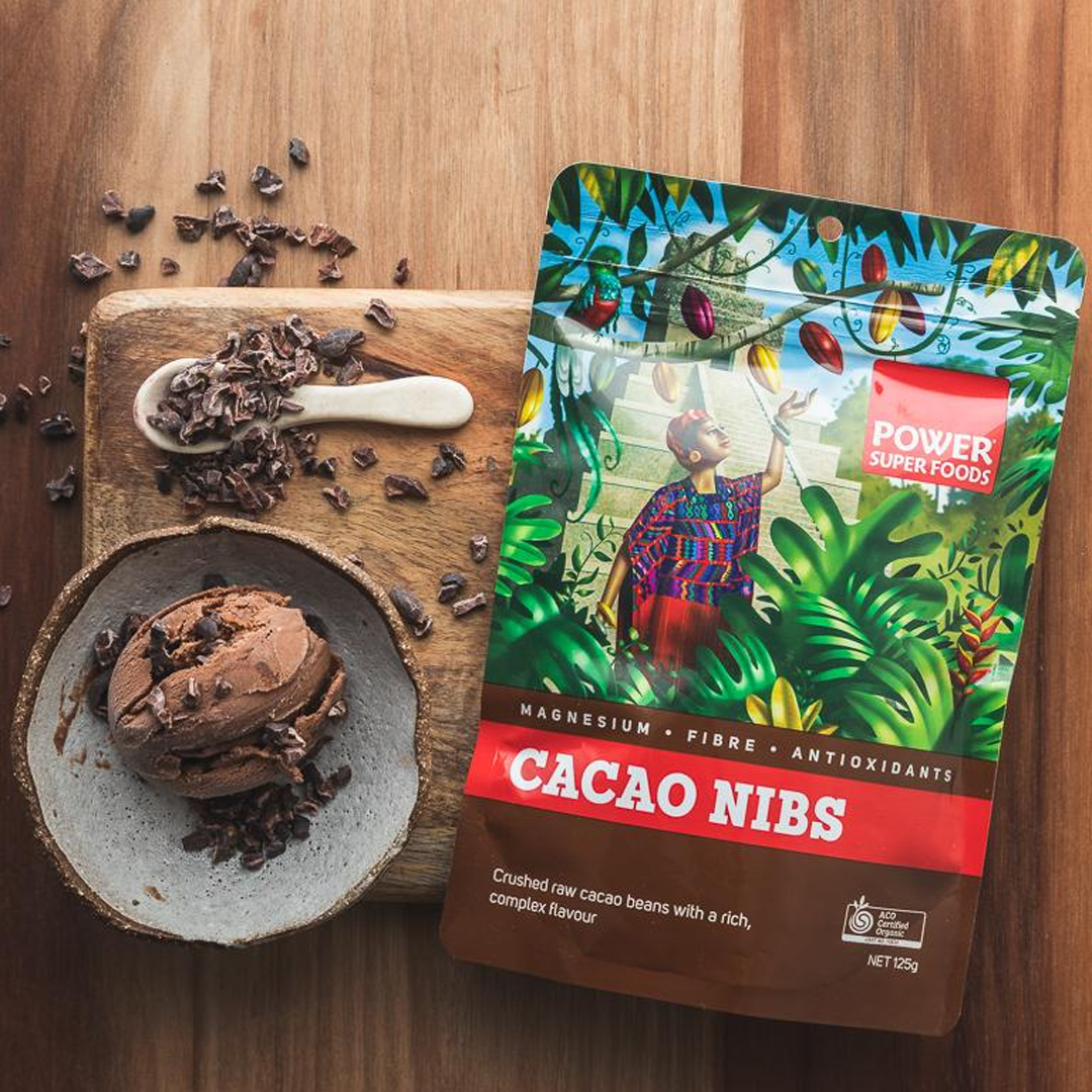 Power Super Foods - Cacao Nibs Raw - 125g