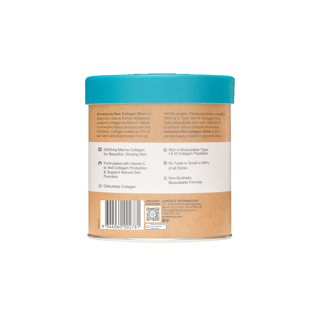 Amazonia - Raw Beauty Collagen Glow Unflavoured - 200g