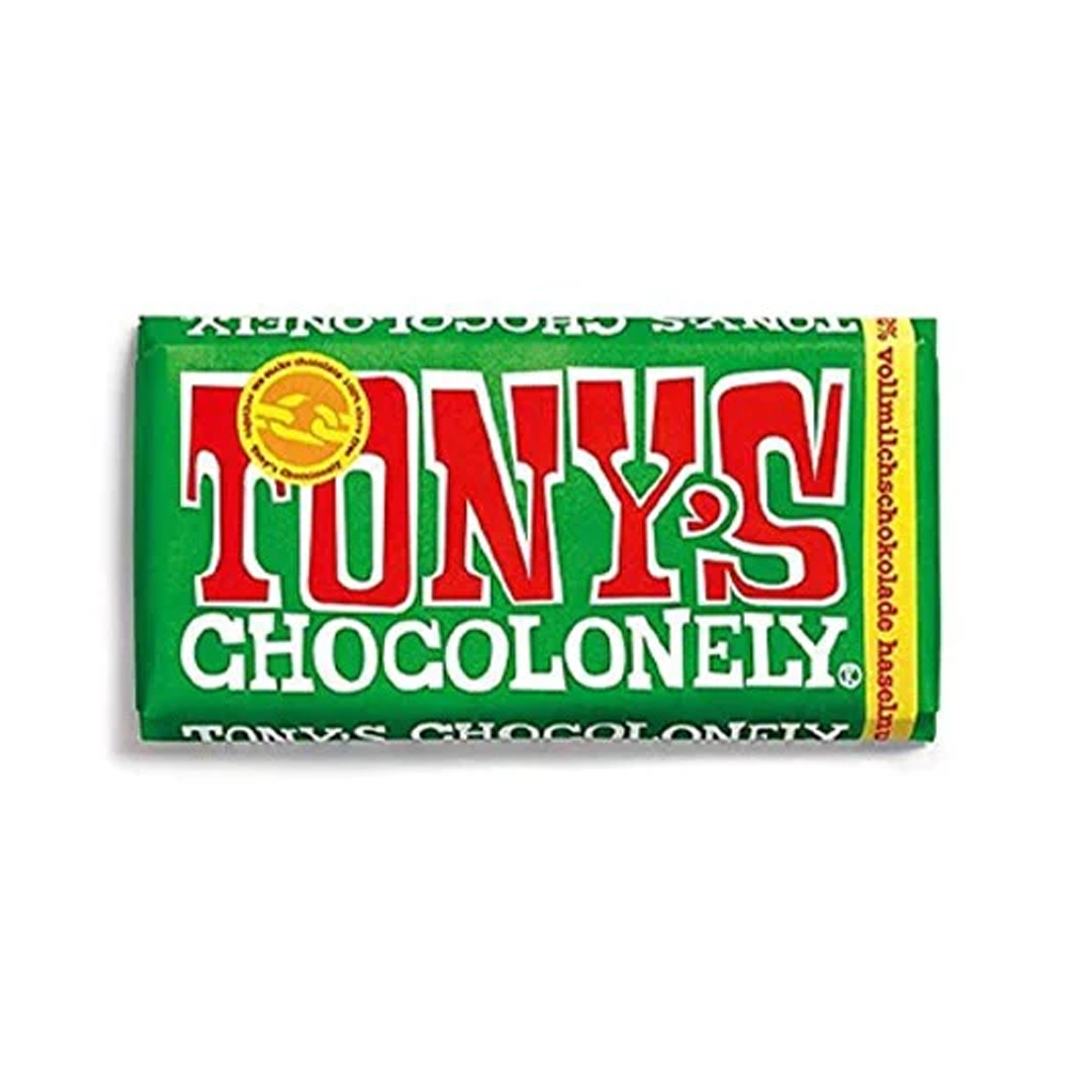 Tonys Chocolonely Milk Hazelnut 15 x 180g box