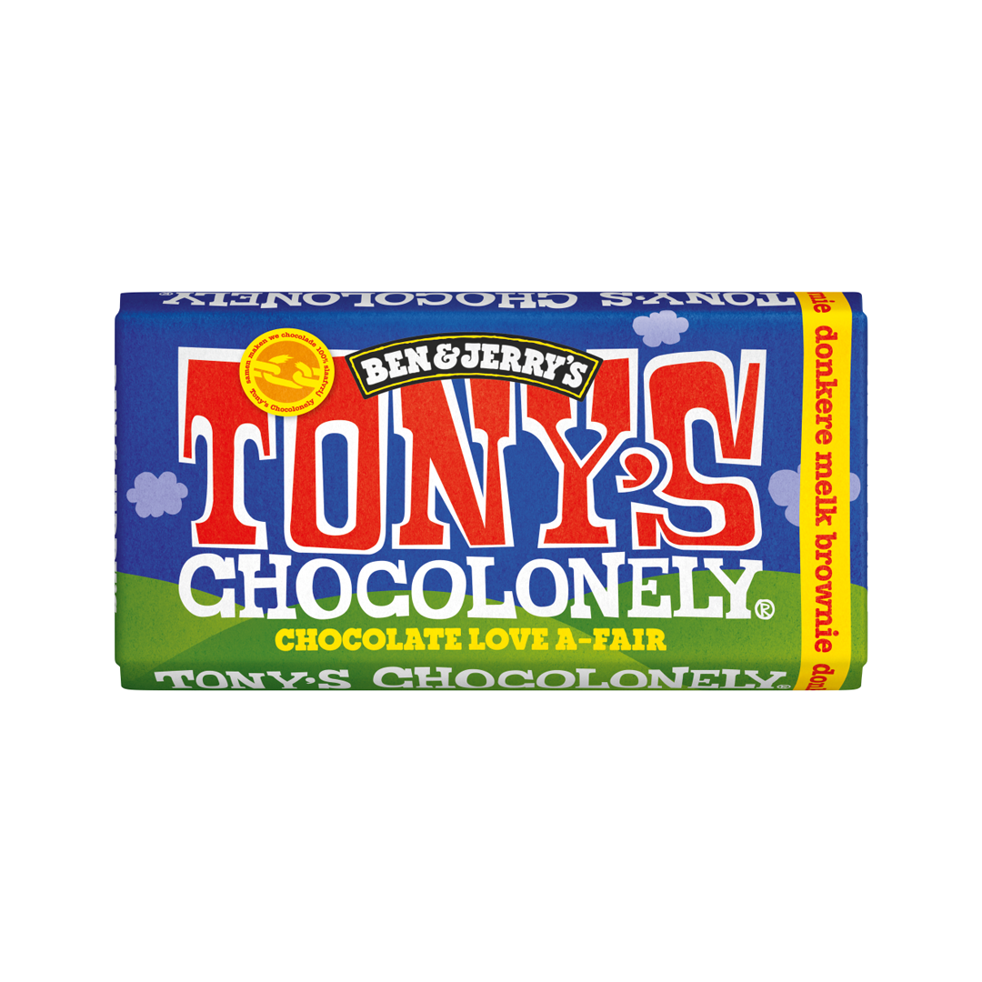 Tonys Chocolonely X Ben & Jerry's Dark Milk Brownie 15 x 180g box