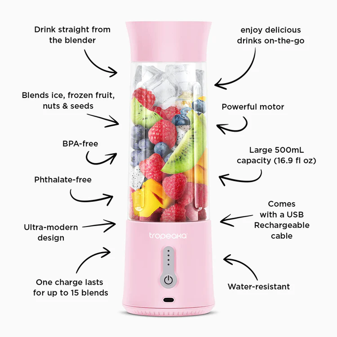 Tropeaka - Portable Blender - Pink