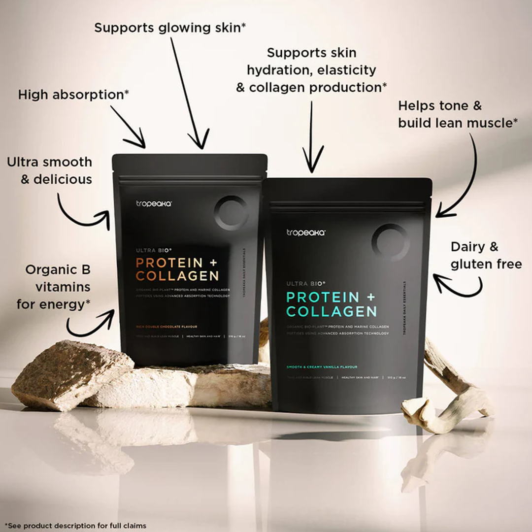 Tropeaka - Protein + Collagen - 510g ( Double Chocolate Flavour )