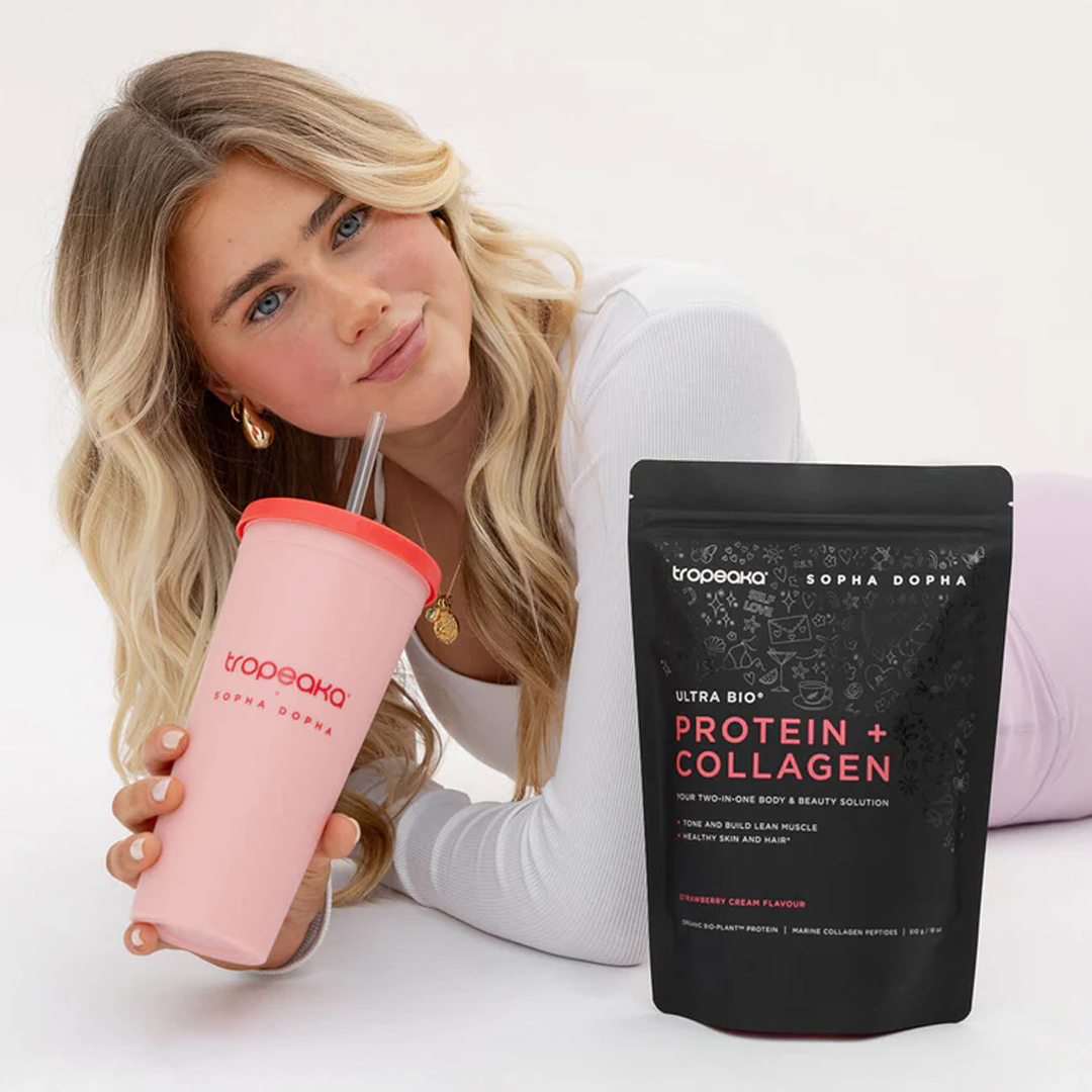 Tropeaka - Protein + Collagen - 510g ( Strawberry Cream Flavour )