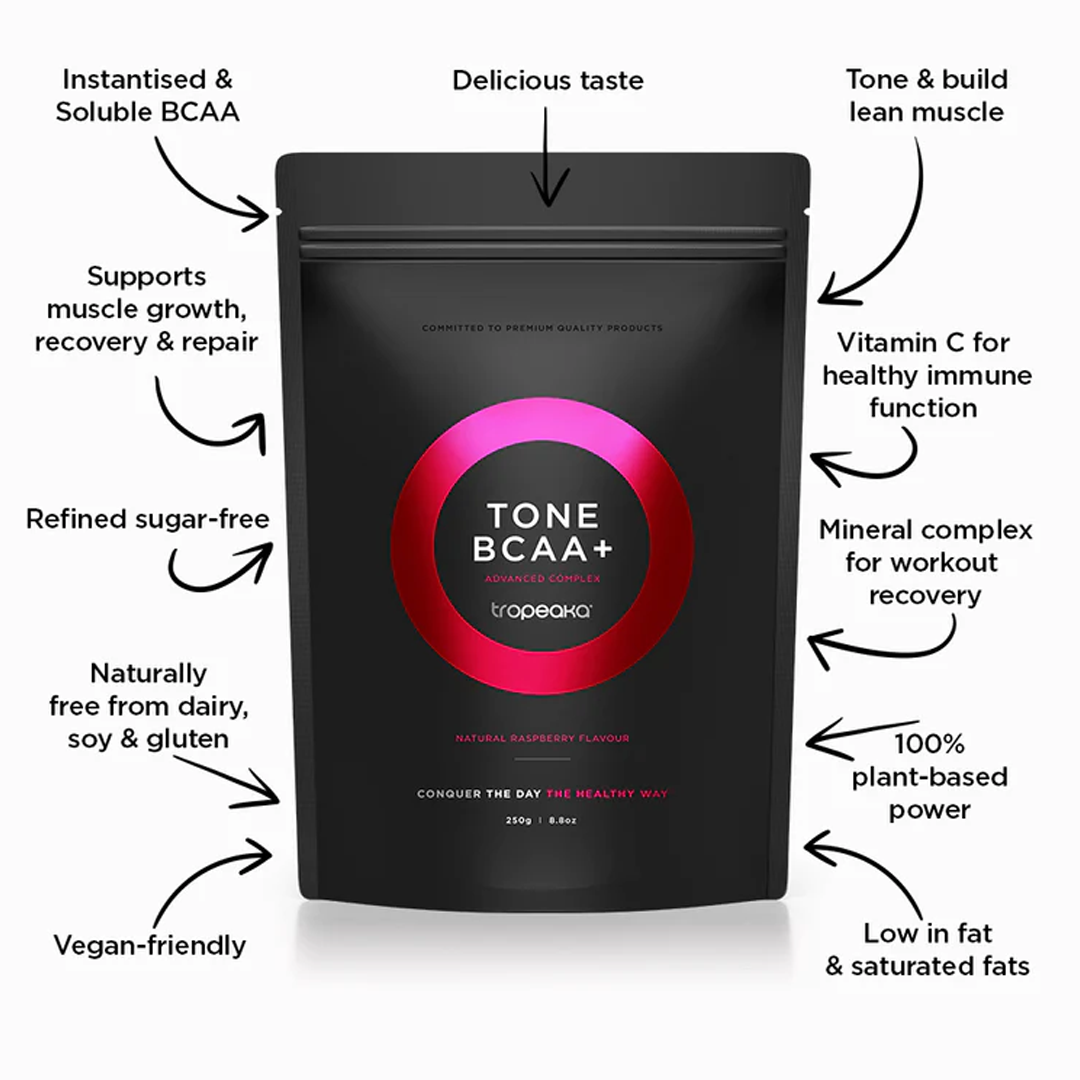 Tropeaka - Tone BCAA+ - 500g (Raspberry)