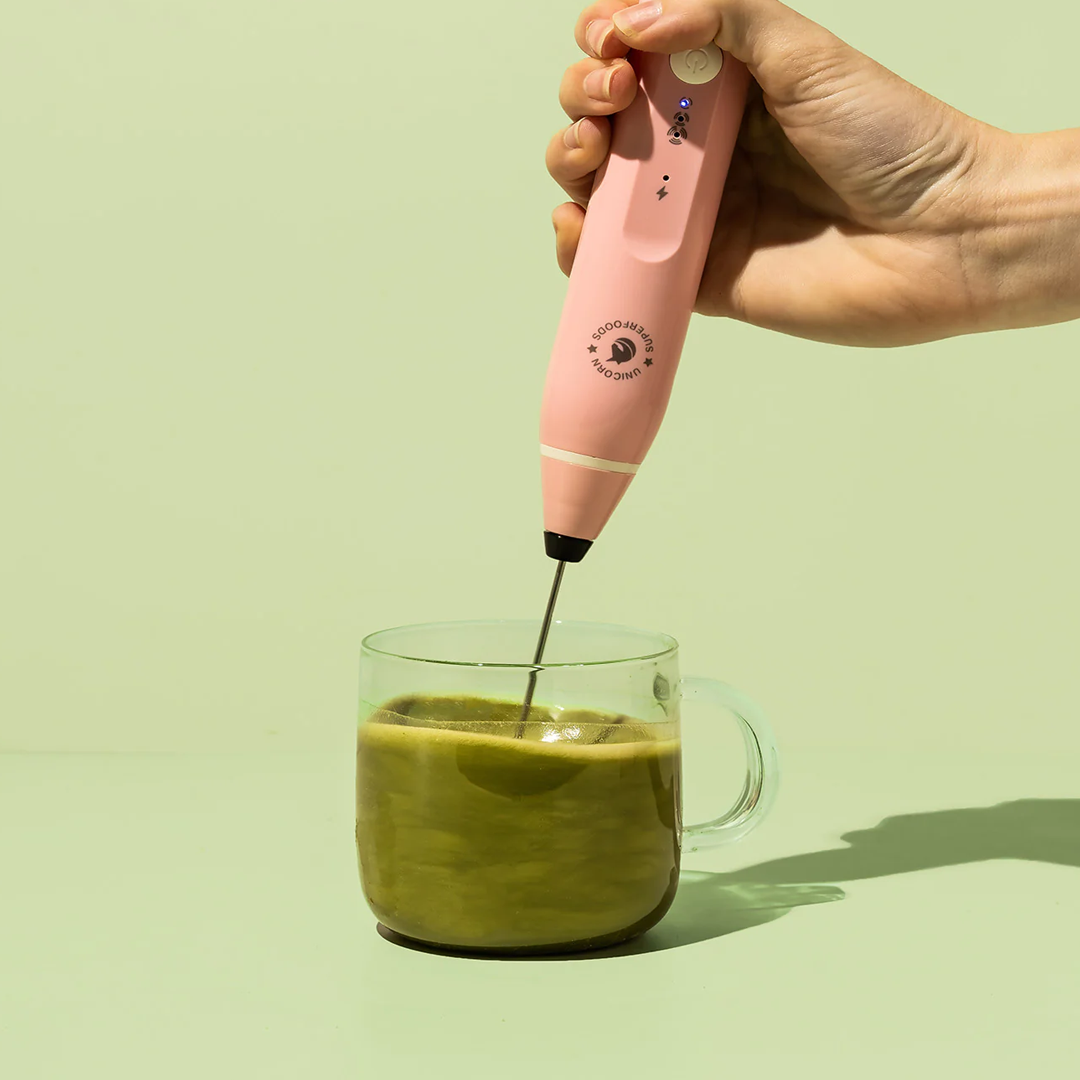 Unicorn Superfoods - Handheld Milk Frother Pink