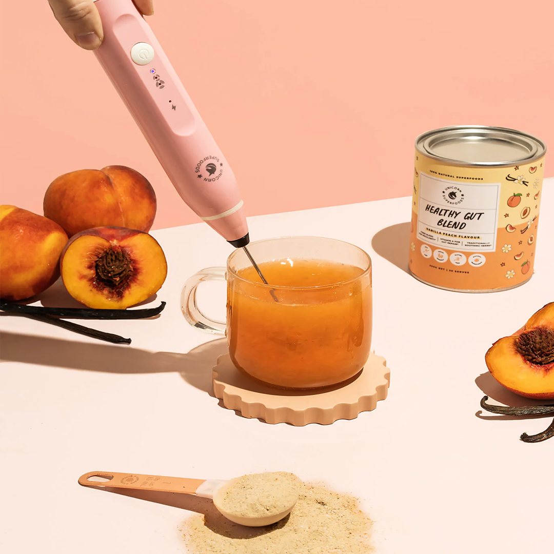 Unicorn Superfoods - Handheld Milk Frother Pink