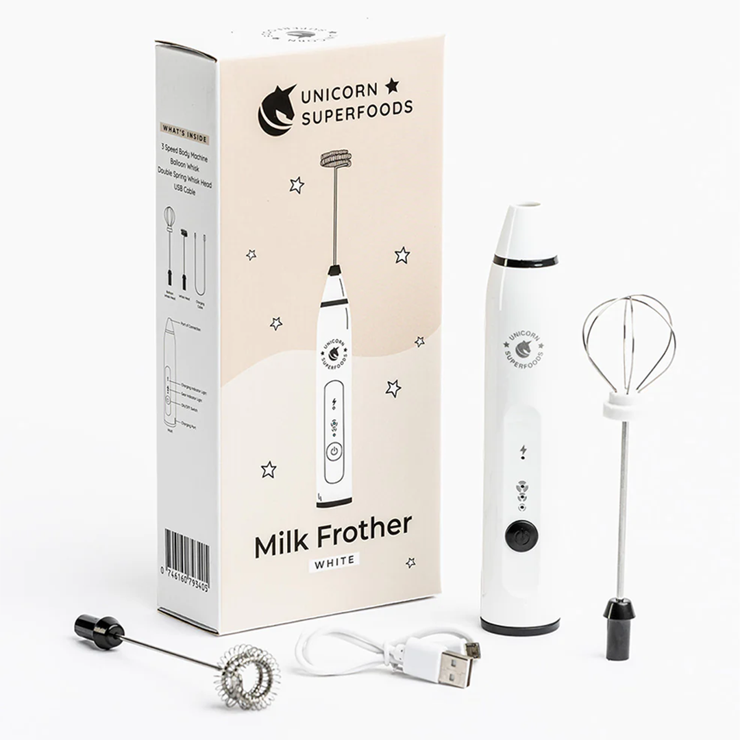 Unicorn Superfoods - Handheld Milk Frother White