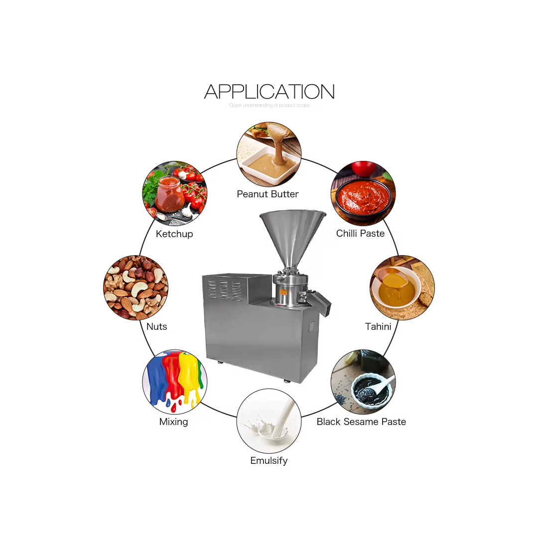 Emulsifying Colloid Mill Machine - Peanut, Garlic, Ginger & Tomato Paste