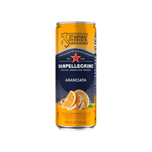 Aranciata Can 6 X {4x330ml} San Pellegrino Italy