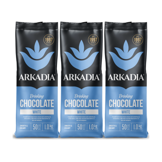 Arkadia White Drinking Chocolate - 3 x 1kg