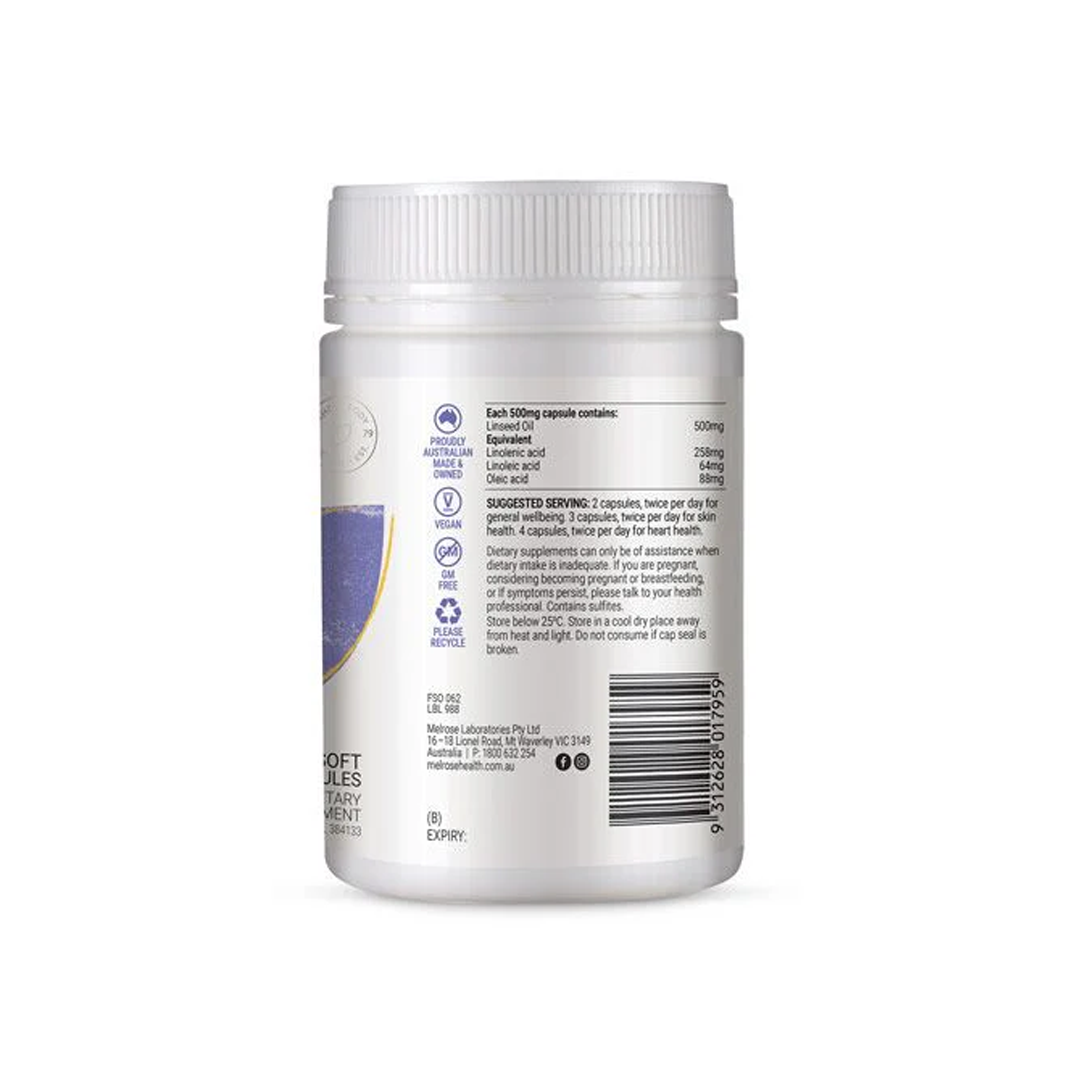 Melrose - Australian Flaxseed Oil Capsules - 500mg