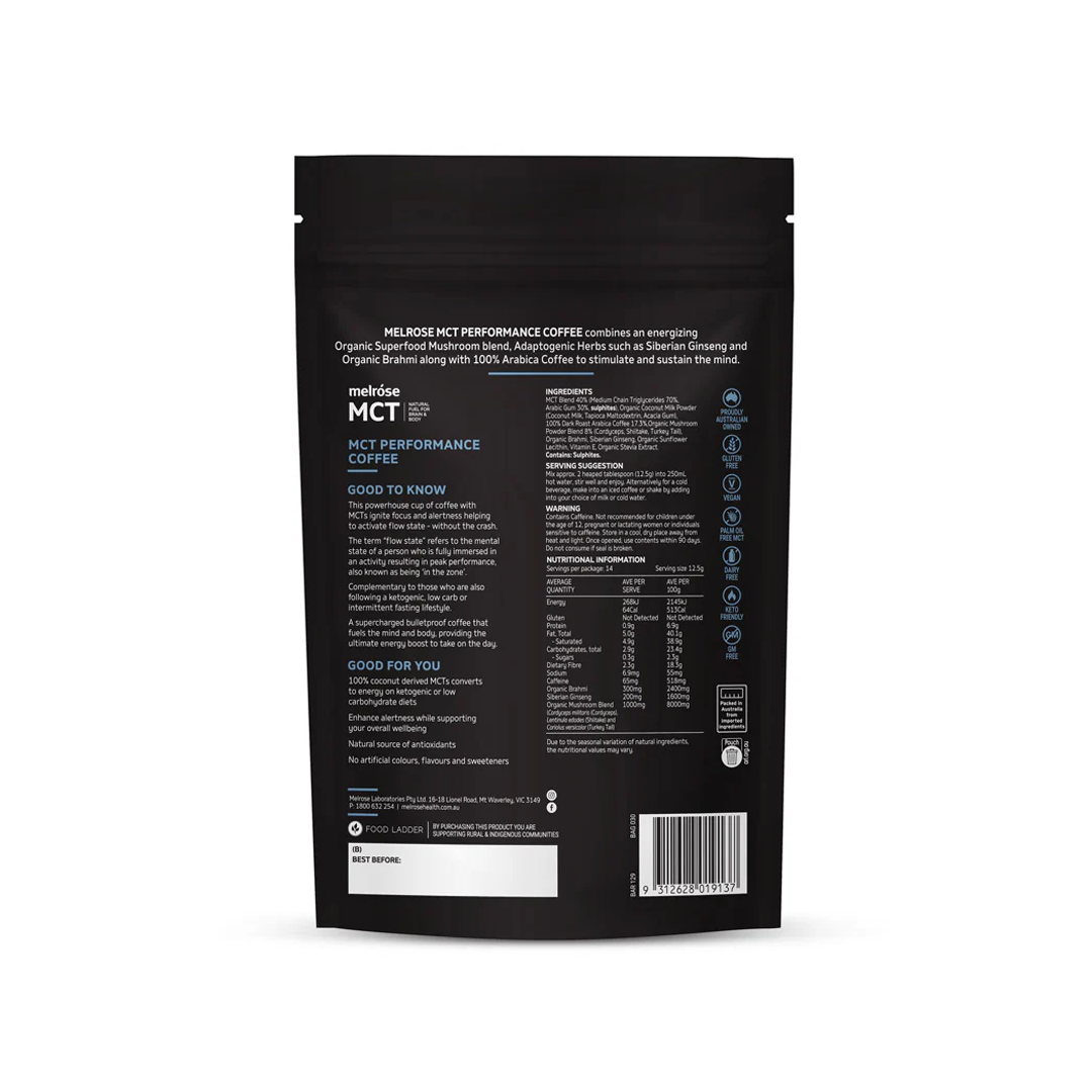 Melrose - Mct Performance Coffee - 175g