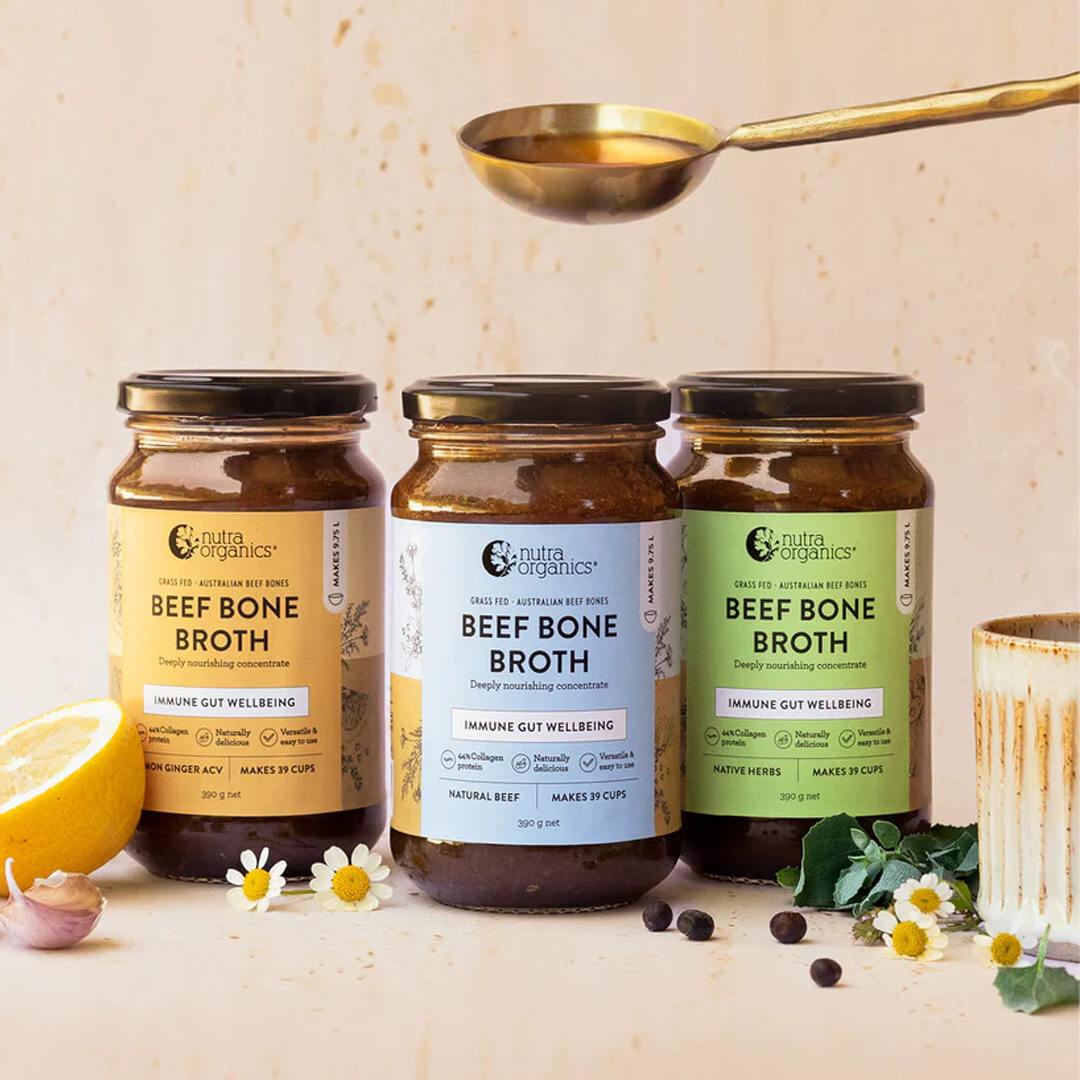 Nutra Organics - Beef Bone Broth Concentrate Natural Beef - 390g