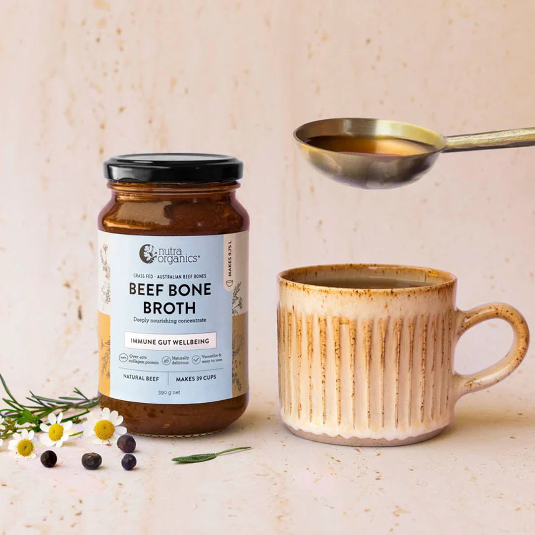 Nutra Organics - Beef Bone Broth Concentrate Natural Beef - 390g