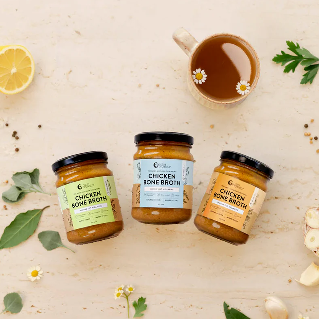 Nutra Organics - Chicken Bone Broth Concentrate Lemon & Paprika - 250g