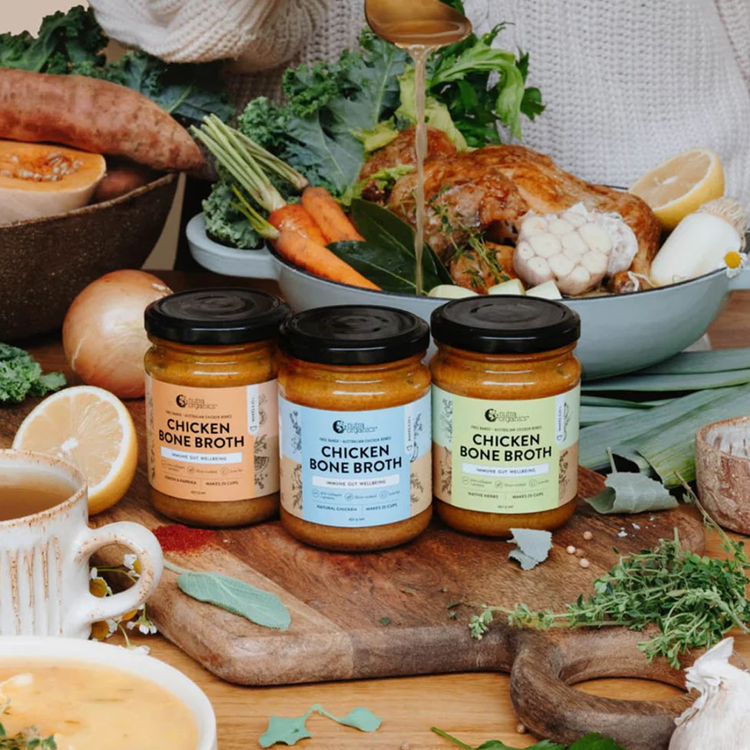 Nutra Organics - Chicken Bone Broth Concentrate Lemon & Paprika - 250g