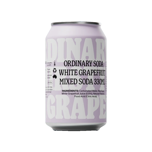 Ordinary Soda White Grapefruit - 12 x 330ml