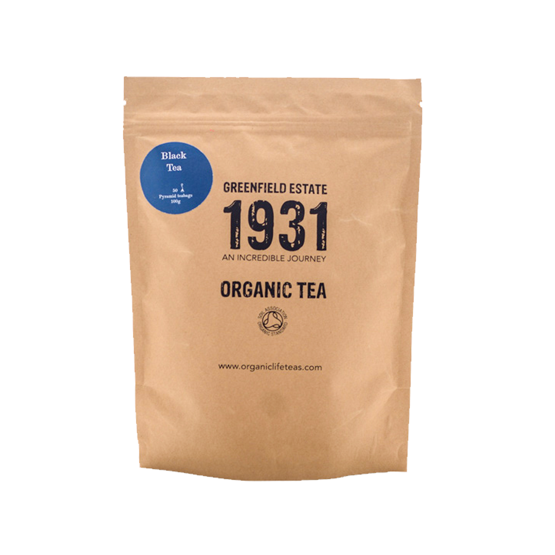 Organic Life - Ceylon Black Tea – 50 Non-Woven Pyramid Tea Bags - 100g