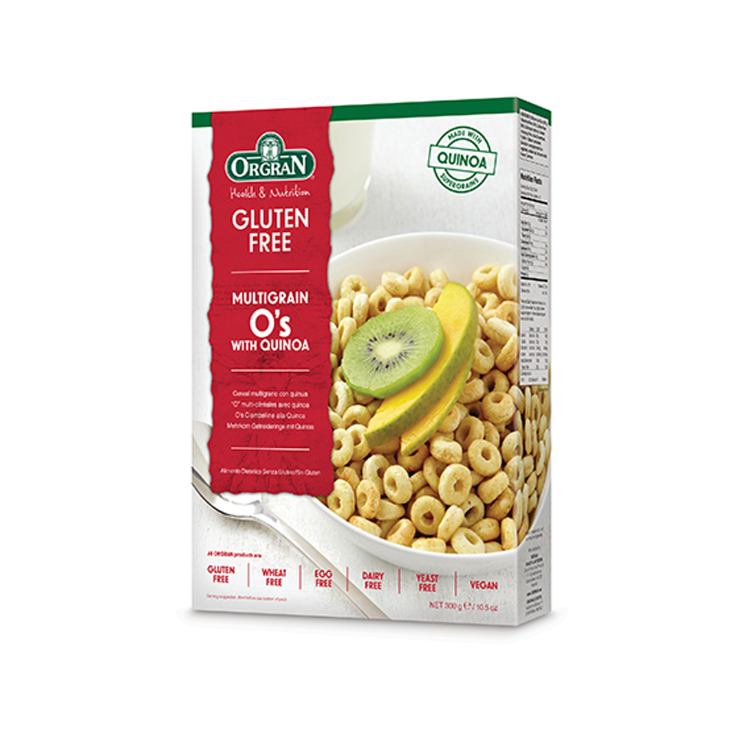 Orgran - Multigrain O's With Quinoa Cereal - 300g