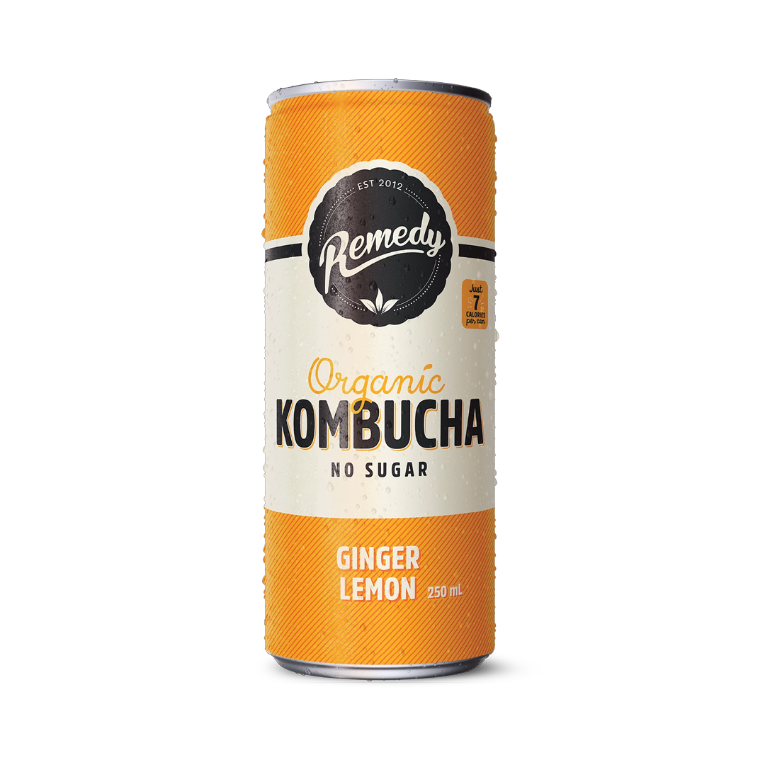Remedy - Ginger & Lemon Kombucha - 250ml