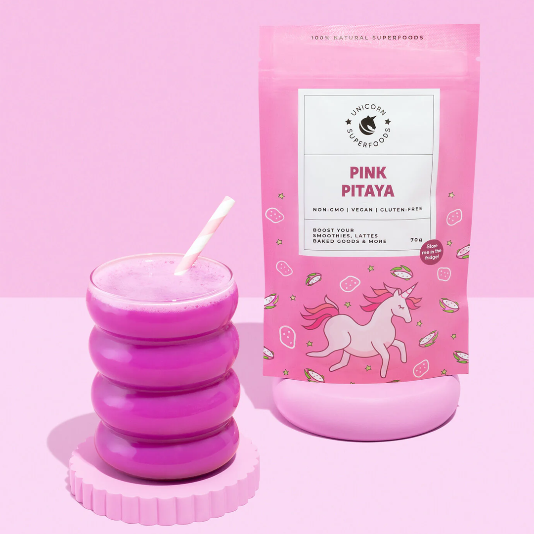 Unicorn Superfoods - 100% Freeze Dried Pink Pitaya Powder - 70g