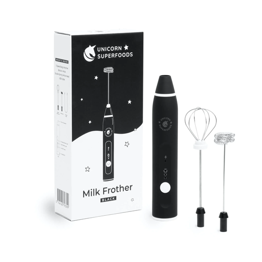 Unicorn Superfoods - Handheld Milk Frother Black