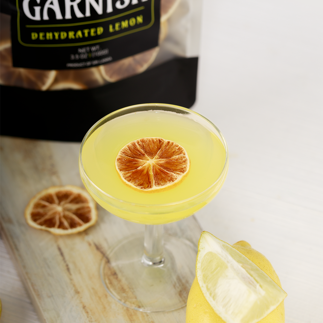 Cocktail Garnish - Dehydrated Lemon - 25 Slices