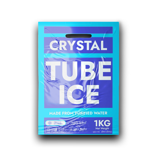 Crystal Tube Ice - 1Kg ( Ice cubes )