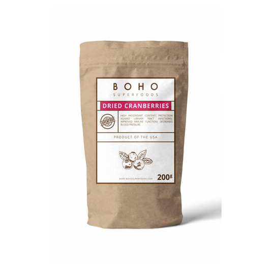 Boho Superfoods -  Dried Cranberry - 200g
