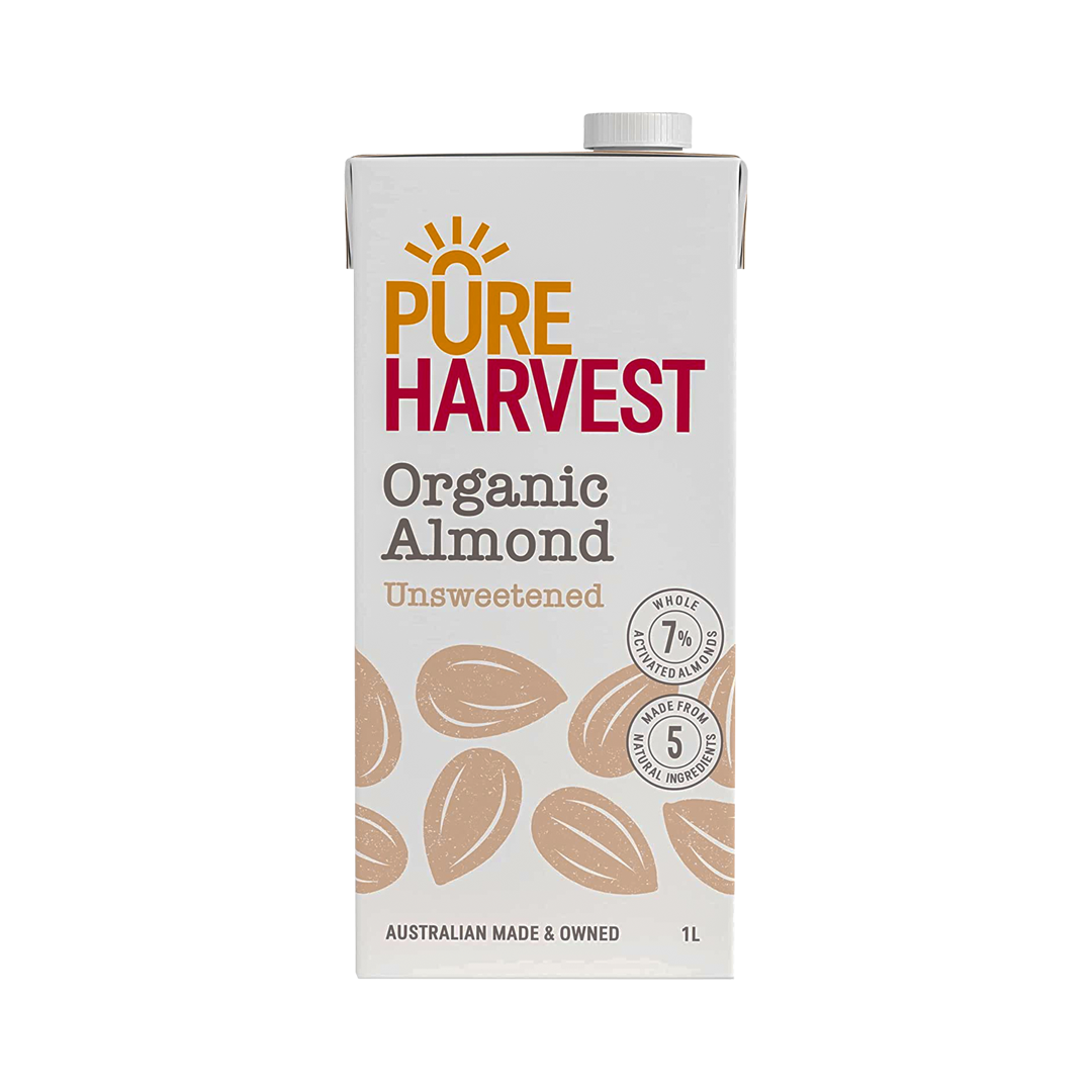 Pure Harvest Organic Almond Milk - Unsweetened - 1l